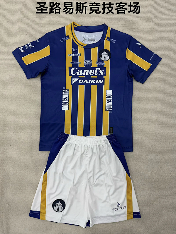 Niño_kids kit 25-26 San Luis away soccer jersey size 16-28